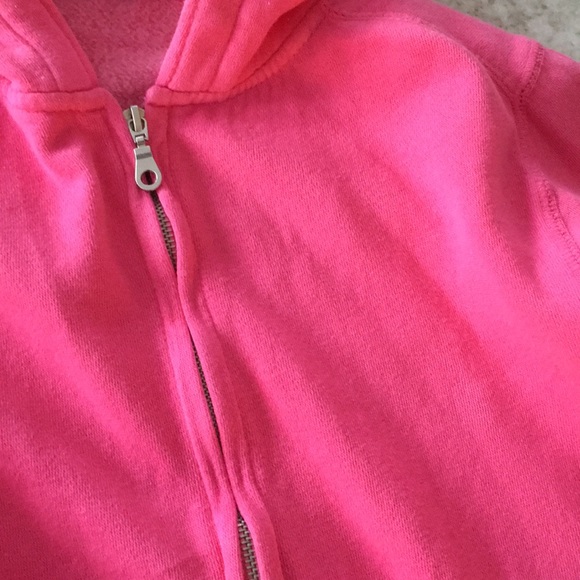 Pink Zipper Sweatshirt Hoodie - Picture 7 of 8
